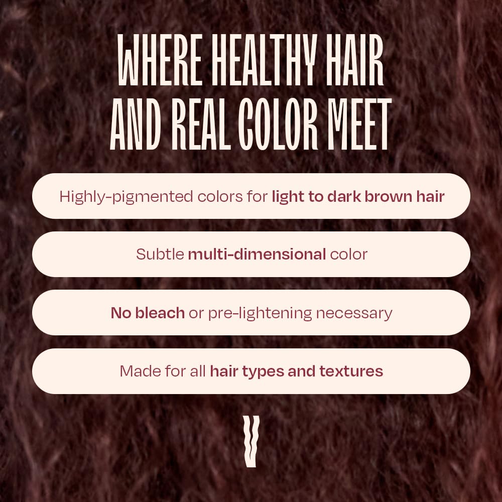 Overtone Daily Color Depositing Conditioner: 8oz Temporary Coloring Conditioner w/Shea Butter & Coconut Oil, Refresh Color & Prevent Fading, Vegan & Cruelty-Free, Rose Gold For Brown is Golden Rose