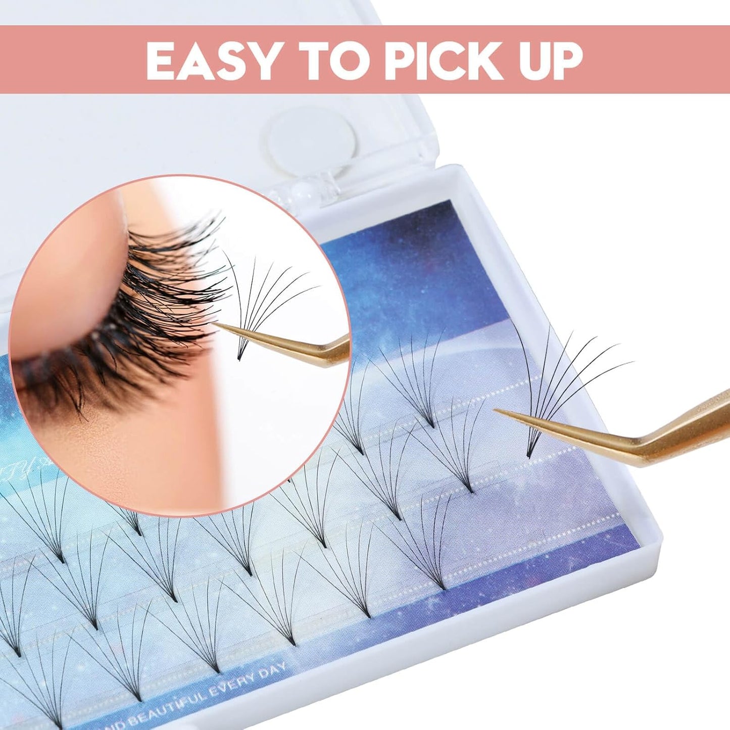 Ms.Queen Isolation Lash Tweezers,45 Degree 14cm Long&Slim Fiber Tip Tweezers for Individual & Classic Eyelash Extensions