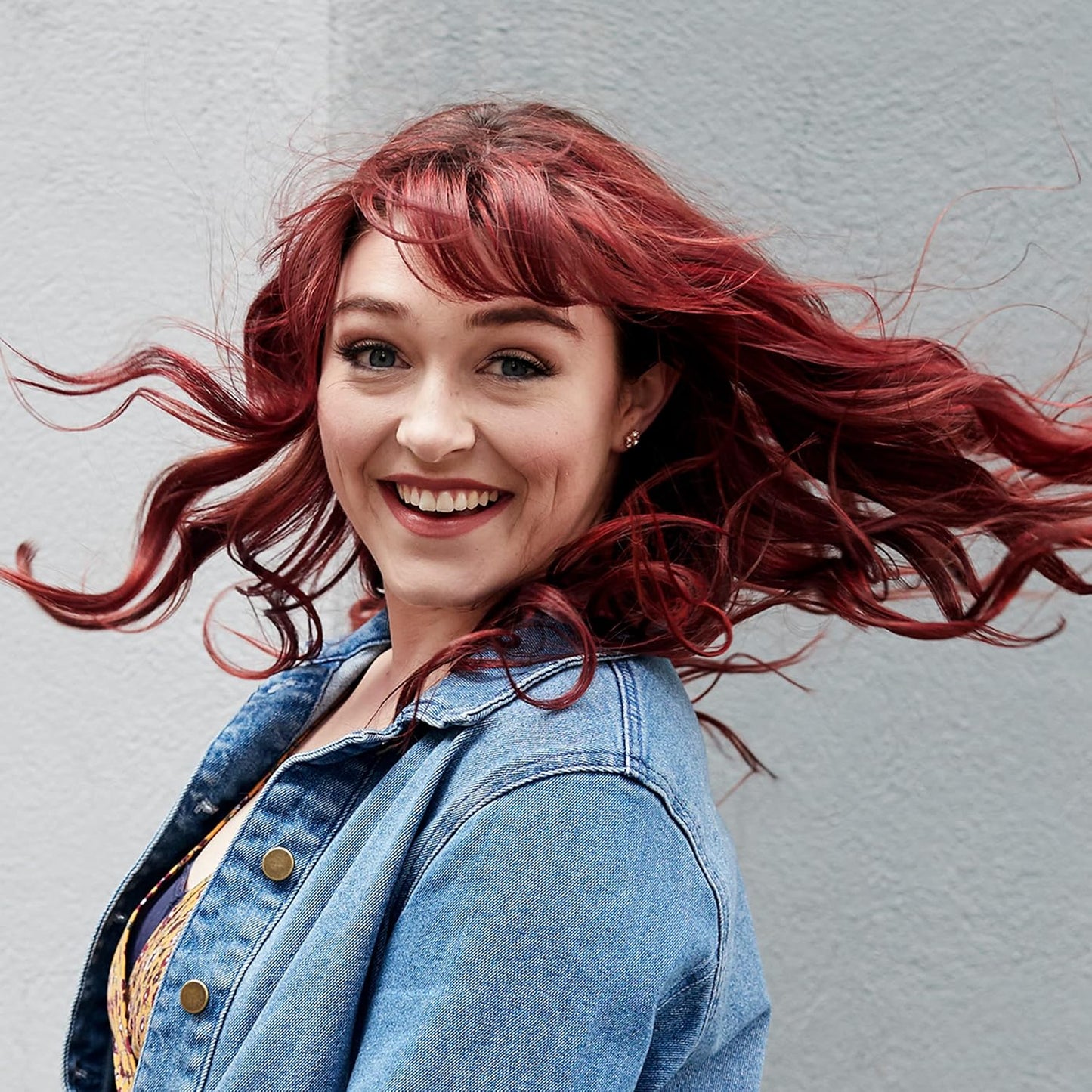 Overtone Daily Color Depositing Conditioner: 8oz Temporary Coloring Conditioner with Shea Butter & Coconut Oil, Refresh Color & Prevent Fading, Vegan & Cruelty-Free, Extreme Red is Ruby Red