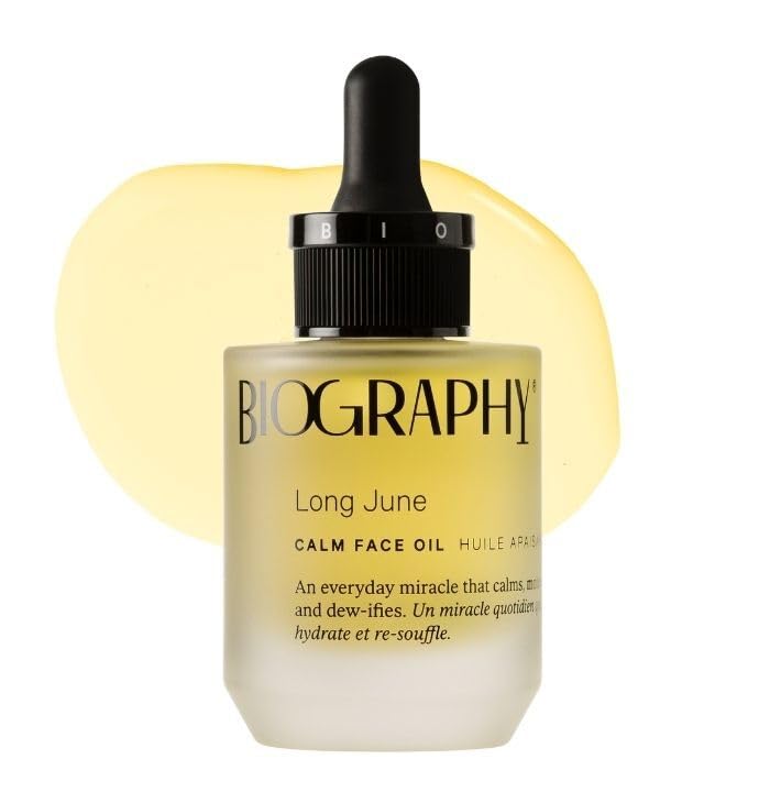Biography Long June Quieting Face Oil, 30ml - Natural Smoothing & Clarifying Dry Oil. Clarifying, Moisturizing & Hydrating Beauty Facial Oil for Women w/Camellia, Vitamin E & Marula