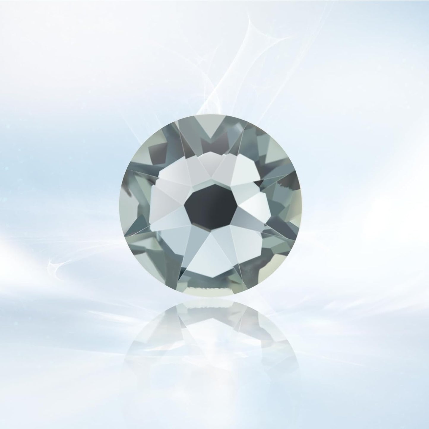 Novani Gray Rhinestones 1440pcs Flat Back Round Rhinestone Style 2088 Sparkly Crystal Gemstones for Nail Art and Crafting SS16,3.8-4.0mm