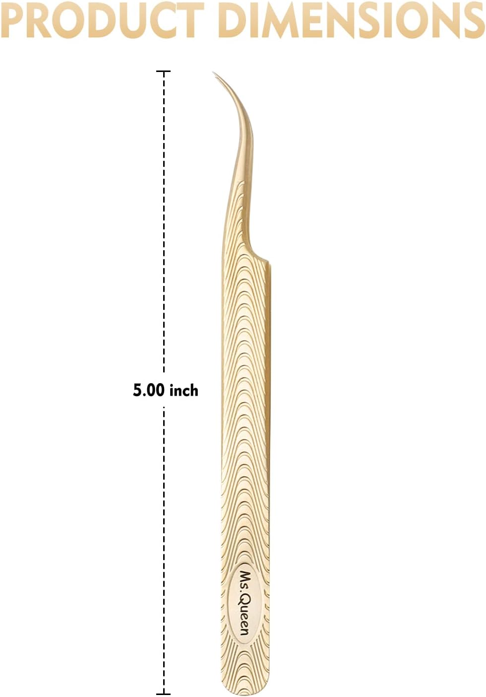 Ms.Queen Lash Tweezers for Eyelash Extension-Professional Lashing Tweezers for Mega Volume Mink Eyelashes Extensions Applying