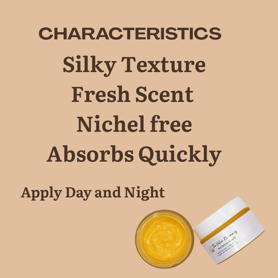 Hydrating Face Cream with Carrot Oil & Collagen – Anti-Aging Face Moisturizer for Glowing Skin – Deep Hydration & Wrinkle Reduction – Lightweight Daily Day & Night Cream