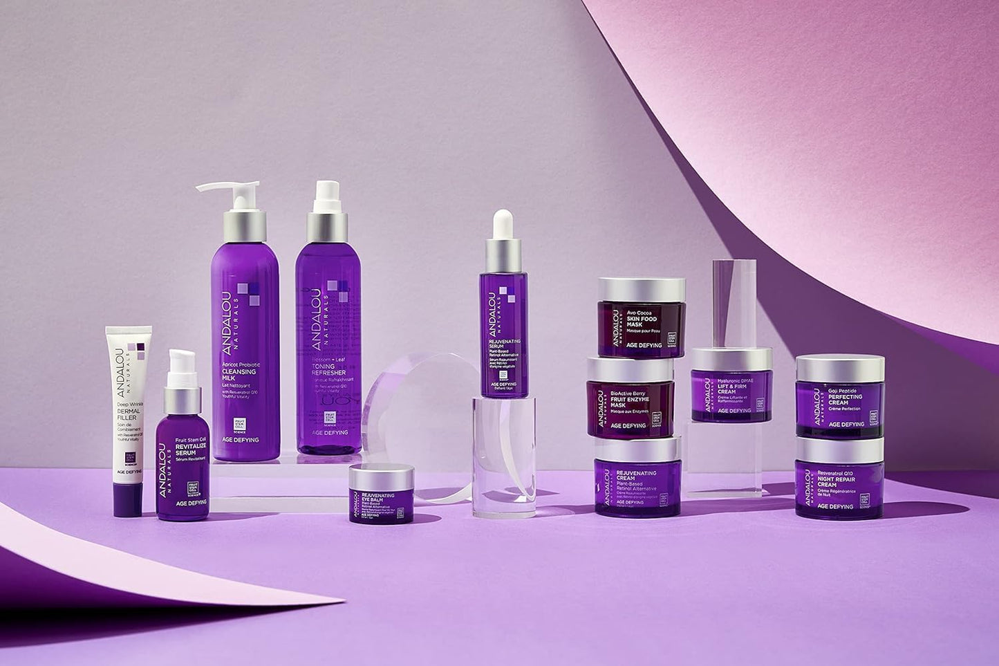 Andalou Naturals Goji Peptide Perfecting Cream - Age Defying Face Moisturizer with Resveratrol, CoQ10 - Supports Skin Collagen and Elastin, Improves Appearance of Wrinkles & Signs of Aging - 1.7 fl oz