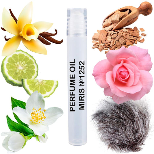 MIRIS Perfume Oil No. 1252, Inspired by Intense Cherry, Long-Lasting Unisex Roll-On For Women and Men, Rollerball 0.34 Fl Oz / 10 ml