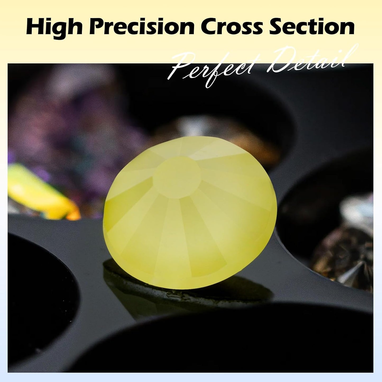 Mocha Citrine Flatback Rhinestones, Glass Rhinestones for Nail Art and Craft, Glue Fix, Loose Crystal Gemstones(Mocha Citrine, SS16, 1440pcs, 3.8-4.0mm)