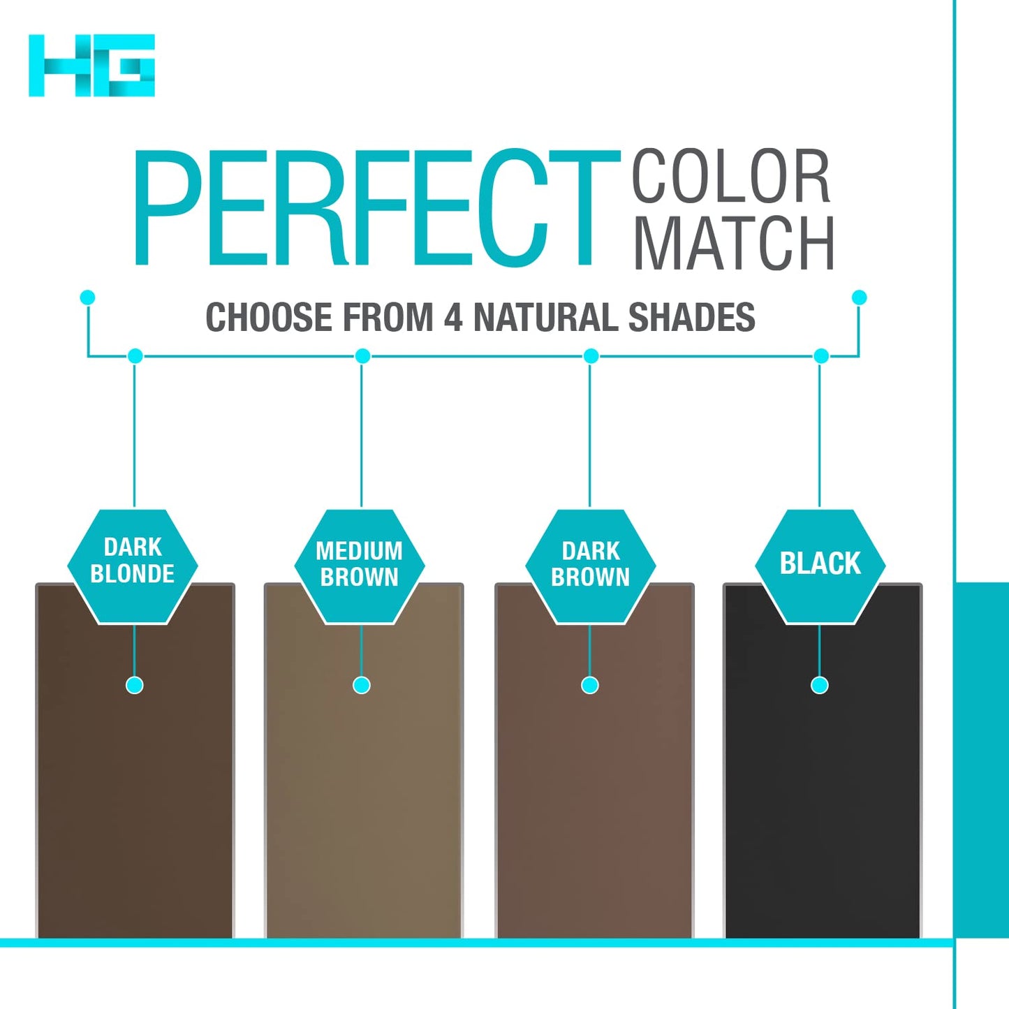 Root Touch Up Hair Color Root Cover Up with Double-Ended Brush for Hair Color for Gray Hair Coverage - Portable Hair Powder Solution for Quick Gray Coverage (Dark Blonde, 6g)