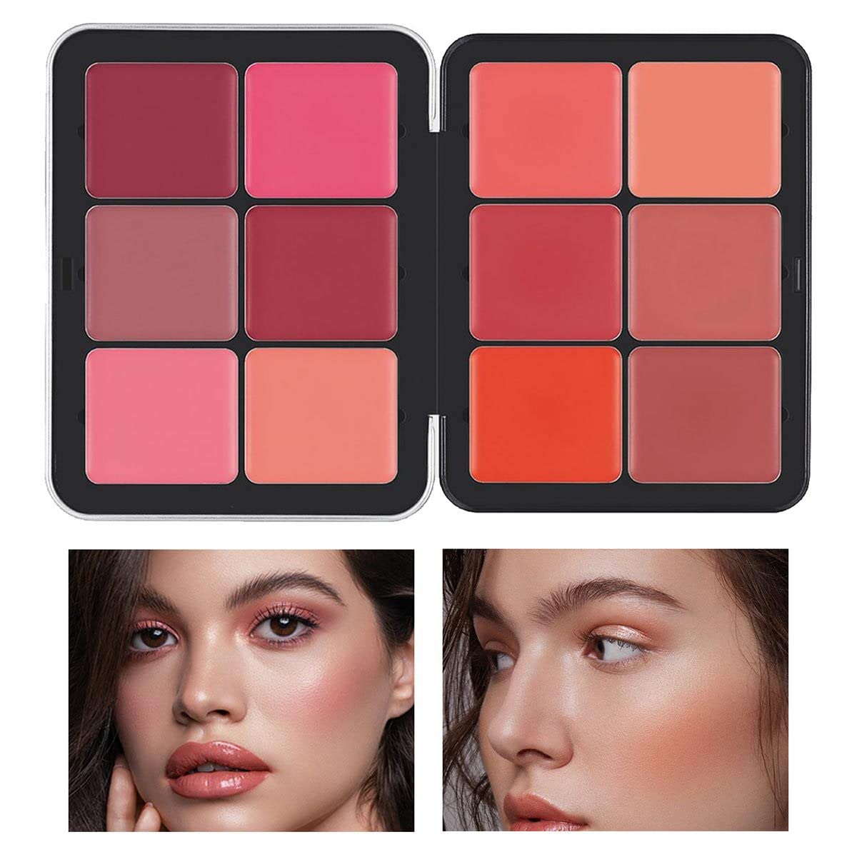 12 Color Concealer Palette & 12 Colors Blush Palette,Full Coverage Makeup,Corrector for Under Eye Dark Circles and Highlight Blush Palette Face Cosmetics Makeup