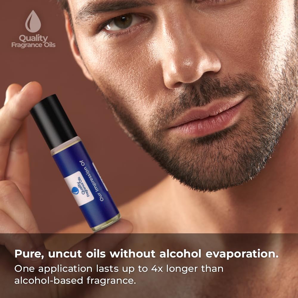 Quality Fragrance Oils' The Dreamer for Men Impression #302 | Long-Lasting Perfume Oil, Alcohol-Free, Strong Scent, 10ml Roll-On | Affordable Alternative to Designer Fragrances
