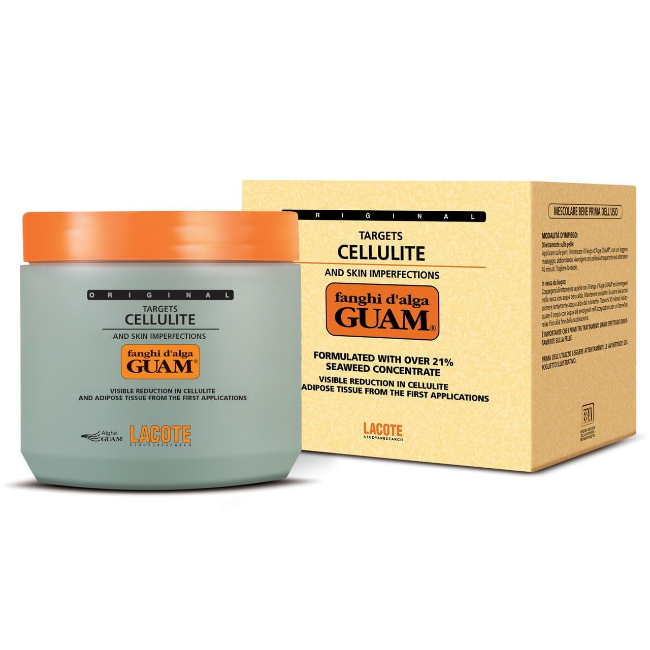 Guam Anti-cellulite Body Wrap, Seaweed Body Wraps for Cellulite on Legs and Thighs, ORIGINAL FORMULA, Professional Cellulite Removal Treatment, 500 gr Beauty