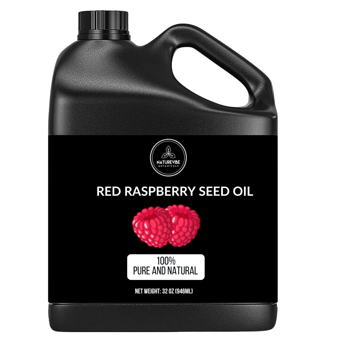 Naturevibe Botanicals Red Raspberry Oil 32 Ounces | 100% Pure and Natural | Great for Skin Care and Hair Care