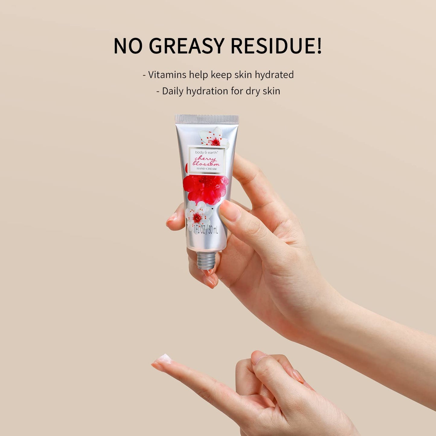 BODY & EARTH Hand Cream for Women, Hand Lotion Gift Set for Mothers Day for Mom Gift, Hand Lotion Set for Women 6 Pcs Travel Mini Size Hand Cream for Dry Hands with Shea Butter and Glycerin (6x1.0 oz)