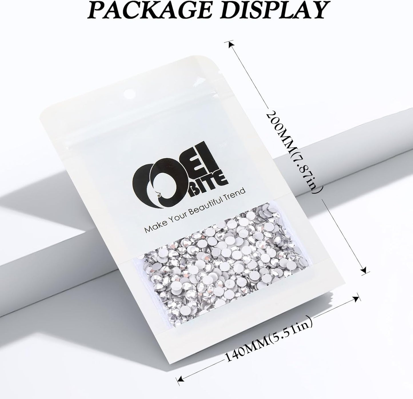 Silver Flatback Rhinestones, Glass Rhinestones for Nail Art and Craft, Glue Fix, Loose Crystal Gemstones(Silver, SS30, 576pcs, 6.4-6.6mm)