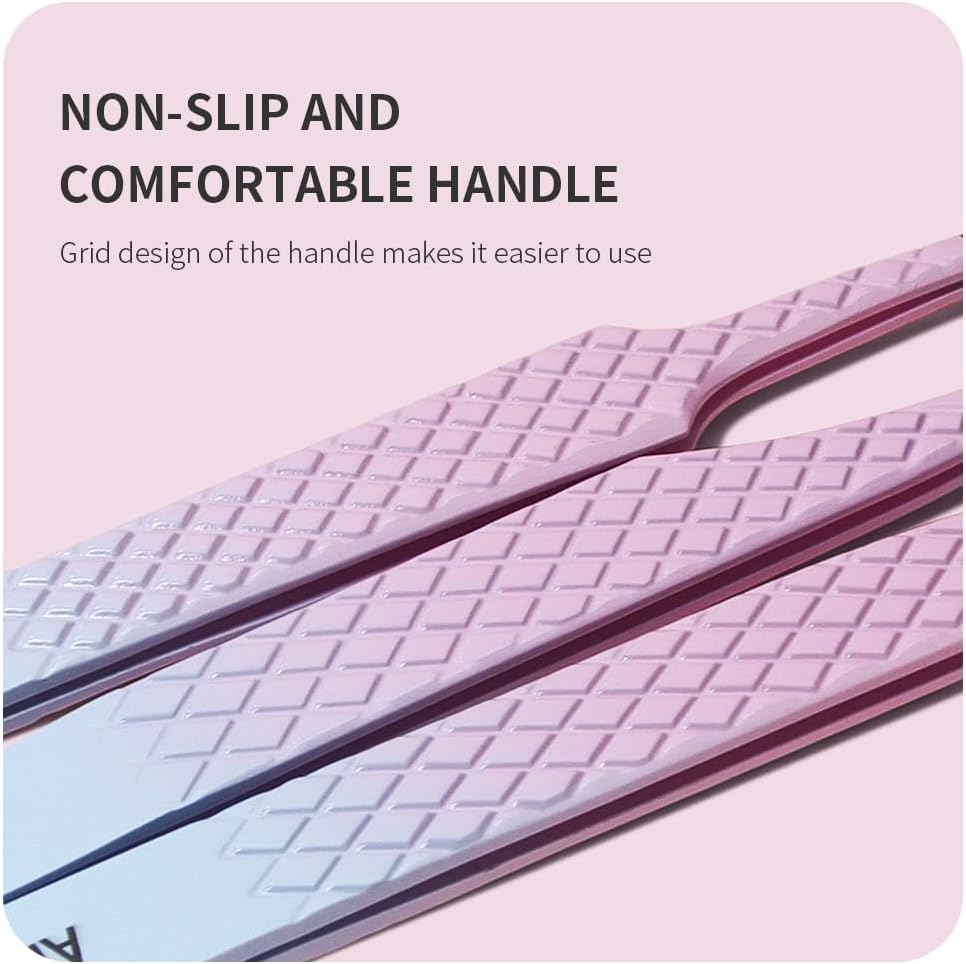 Eyelash Extension Tweezers,Fiber Tip Grip Boot Volume Lash Tweezers,Professional Pointed Lash Extension Tweezers for Easy Lash Application and Removal-F02