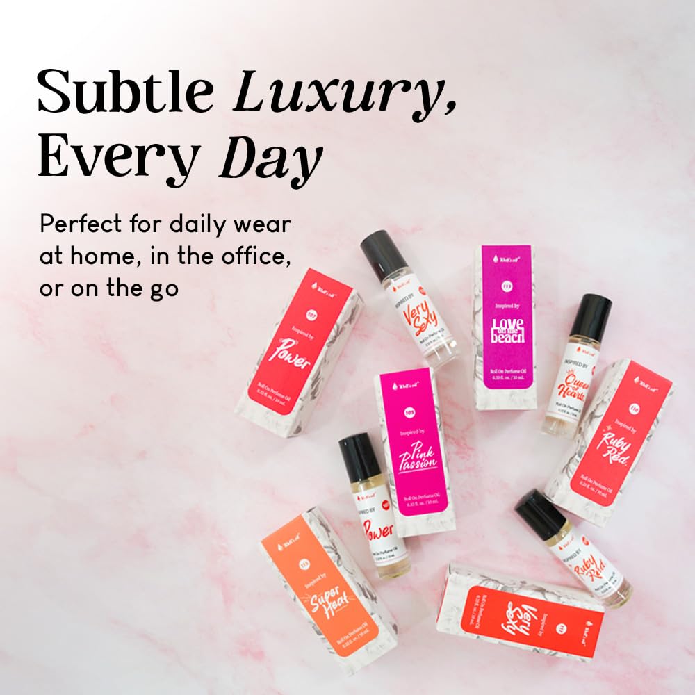 Well's Oil Roll-On Perfume Oil (ED Hard) | Crisp Aquatic Notes | Long-Lasting | Paraben-Free | 0.33 Fl Oz / 10 ml