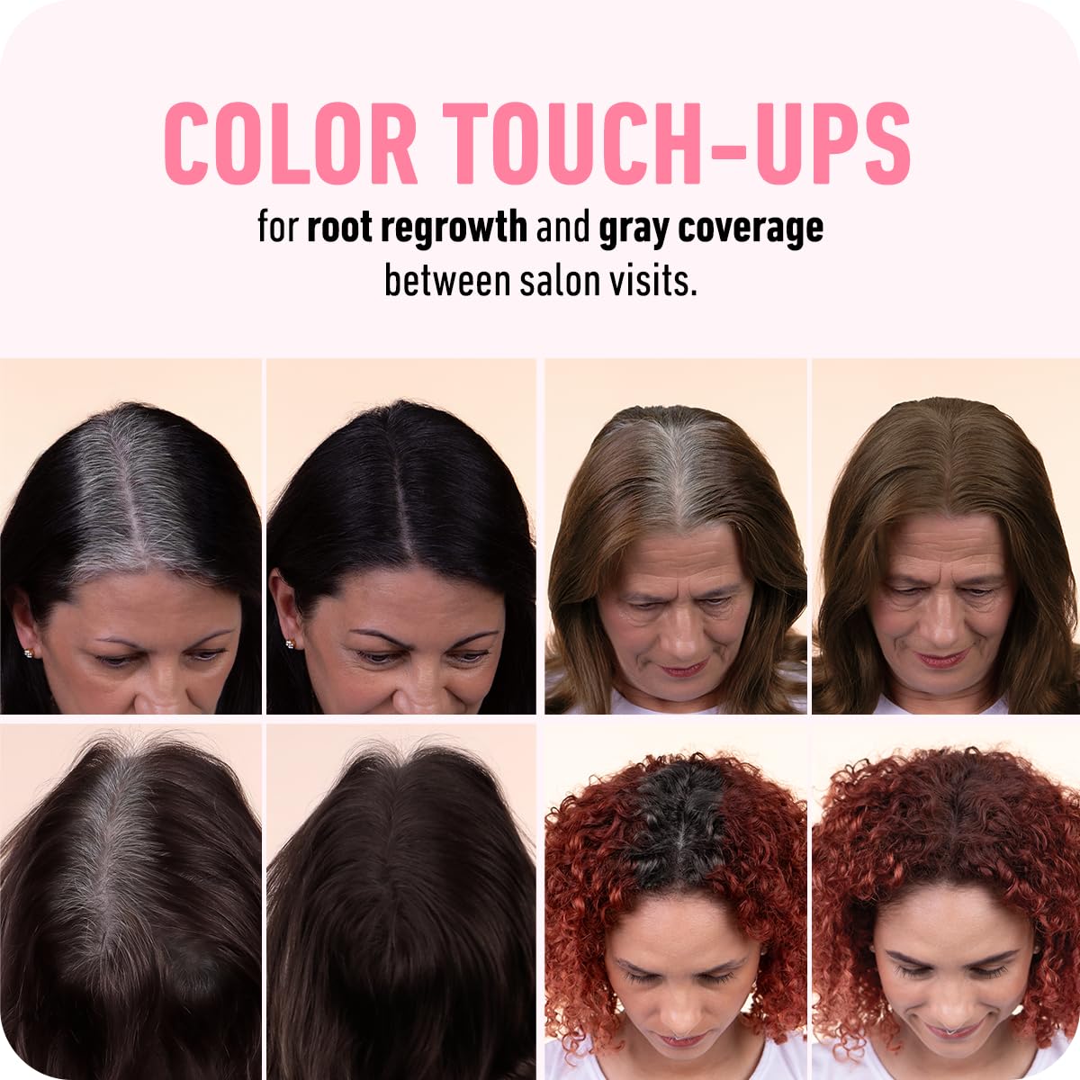 BOLDIFY Hairline Powder - Root Touch Up Hair Color for Gray Coverage - Bald Spot Concealing Hair Powder for Women & Men - 48-Hour Stain-Proof - Dark Brown