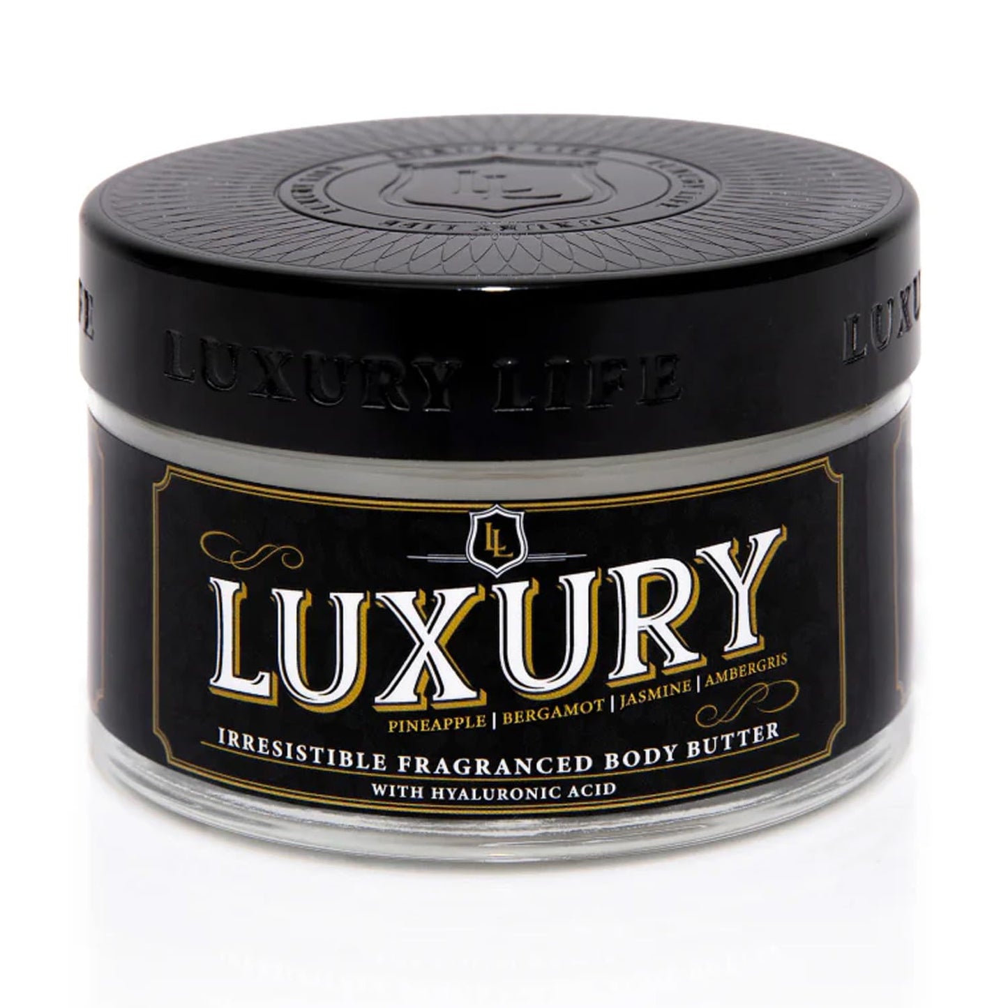 LUXURY LIFE Bed Butter - Scented, Luxurious Body Butter With All-Natural Hyaluronic Acid For Soft, Glowing, Hydrated Skin For Men & Women - Suitable For All Skin Types - Luxury Scent, 5 oz
