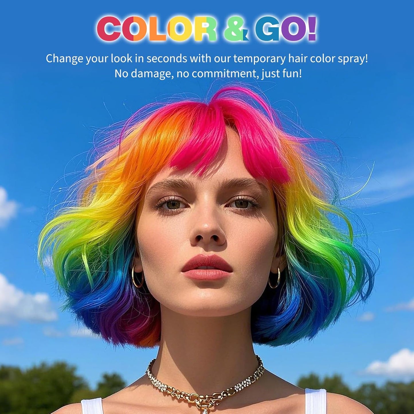 Red Hair Spray,Hair Color Spray Dye,Temporary Hair Color Spray for Kids Women,Hair Color Dye Pomades,Washable Hair Coloring Natural Color Hair Spray for Party,Halloween,Cosplay(Red)