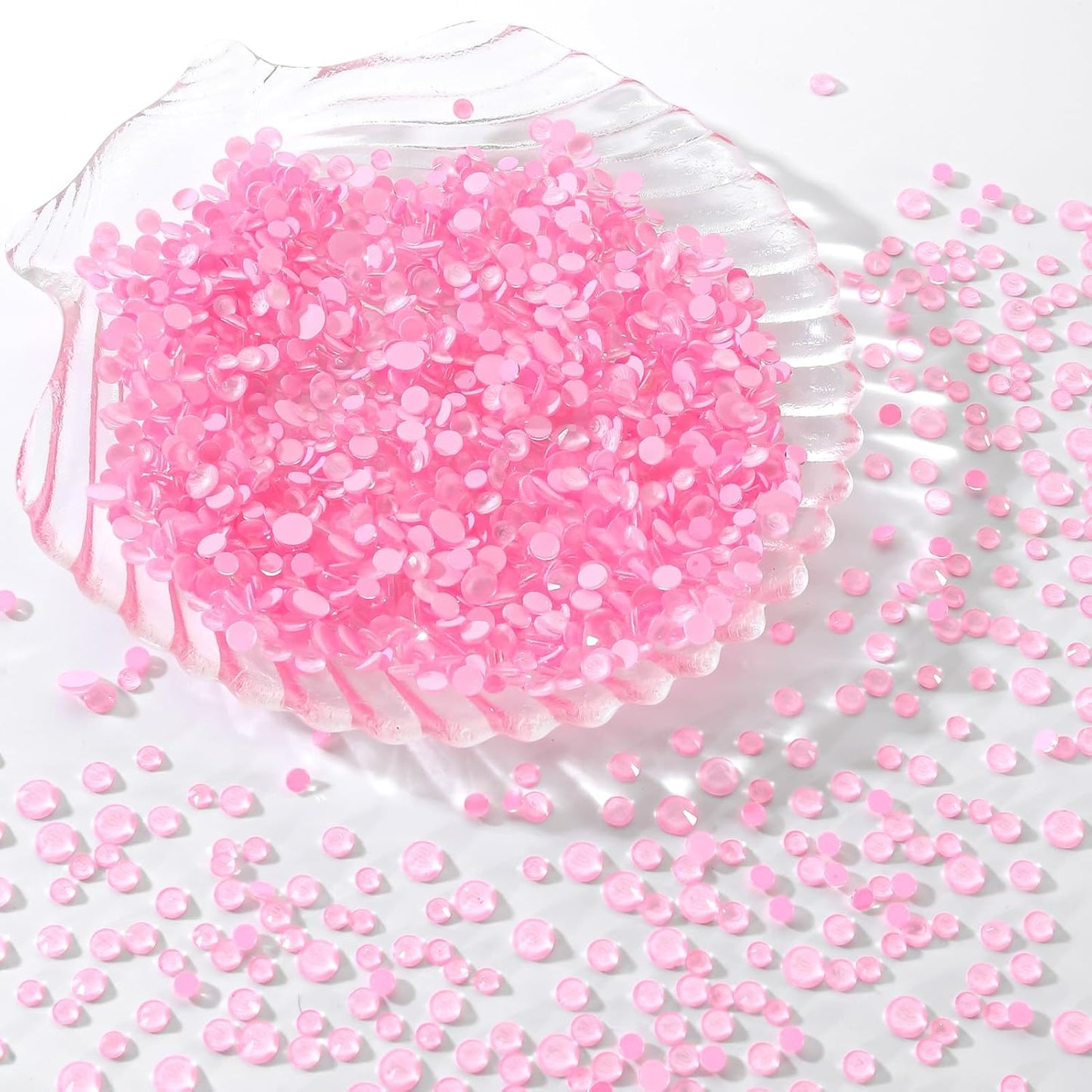 Mocha Rose Flatback Rhinestones, Glass Rhinestones for Nail Art and Craft, Glue Fix, Loose Crystal Gemstones(Mocha Rose, SS6, 1440pcs, 1.9-2.0mm)