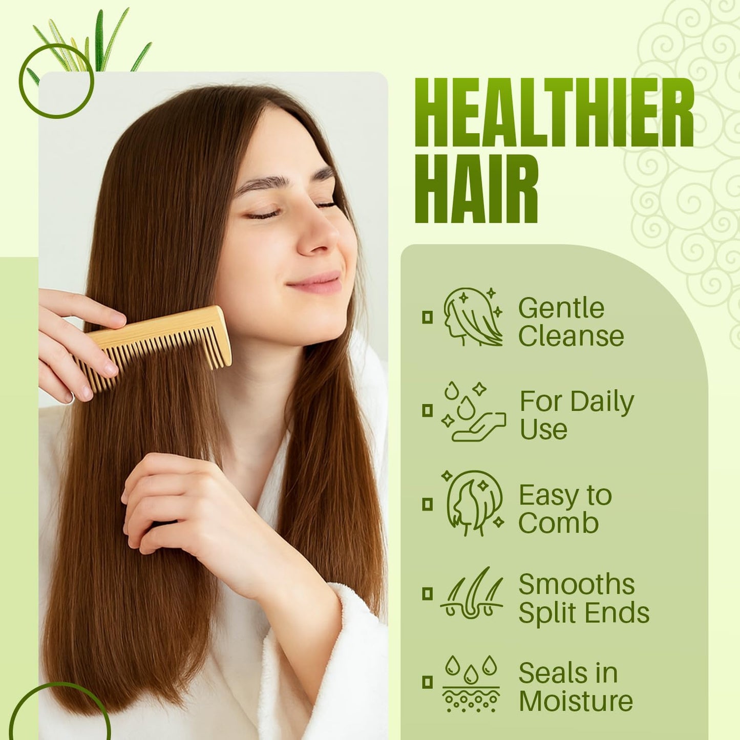 Rosemary Shampoo and Conditioner for Hair Growth, Sulfate Free Organic Rosemary Oil Shampoo De Romero Para Crecimiento, Promotes Hair Growth & Scalp Health, for Men Women - 16 fl oz each