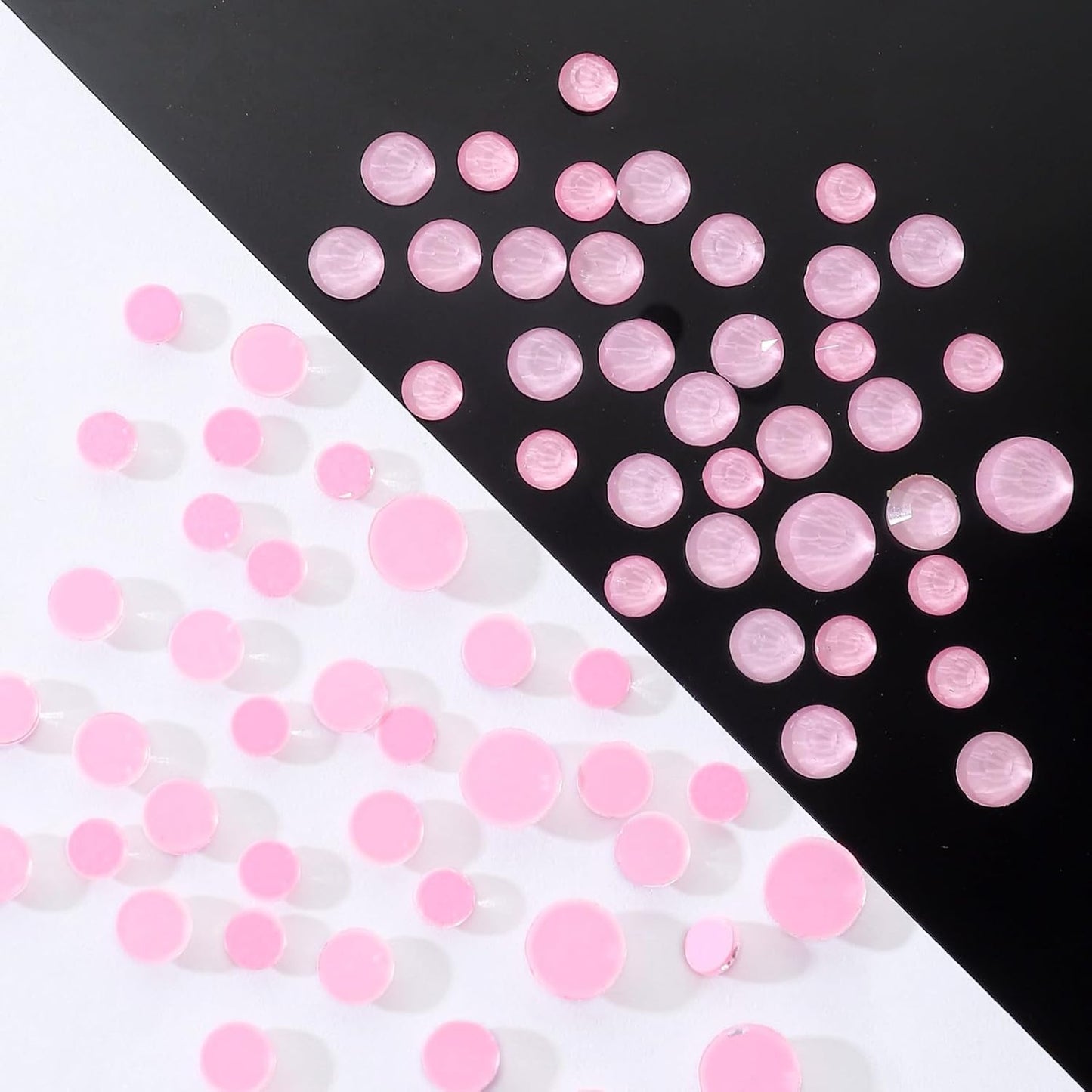 Mocha Rose Flatback Rhinestones, Glass Rhinestones for Nail Art and Craft, Glue Fix, Loose Crystal Gemstones(Mocha Rose, SS6, 1440pcs, 1.9-2.0mm)