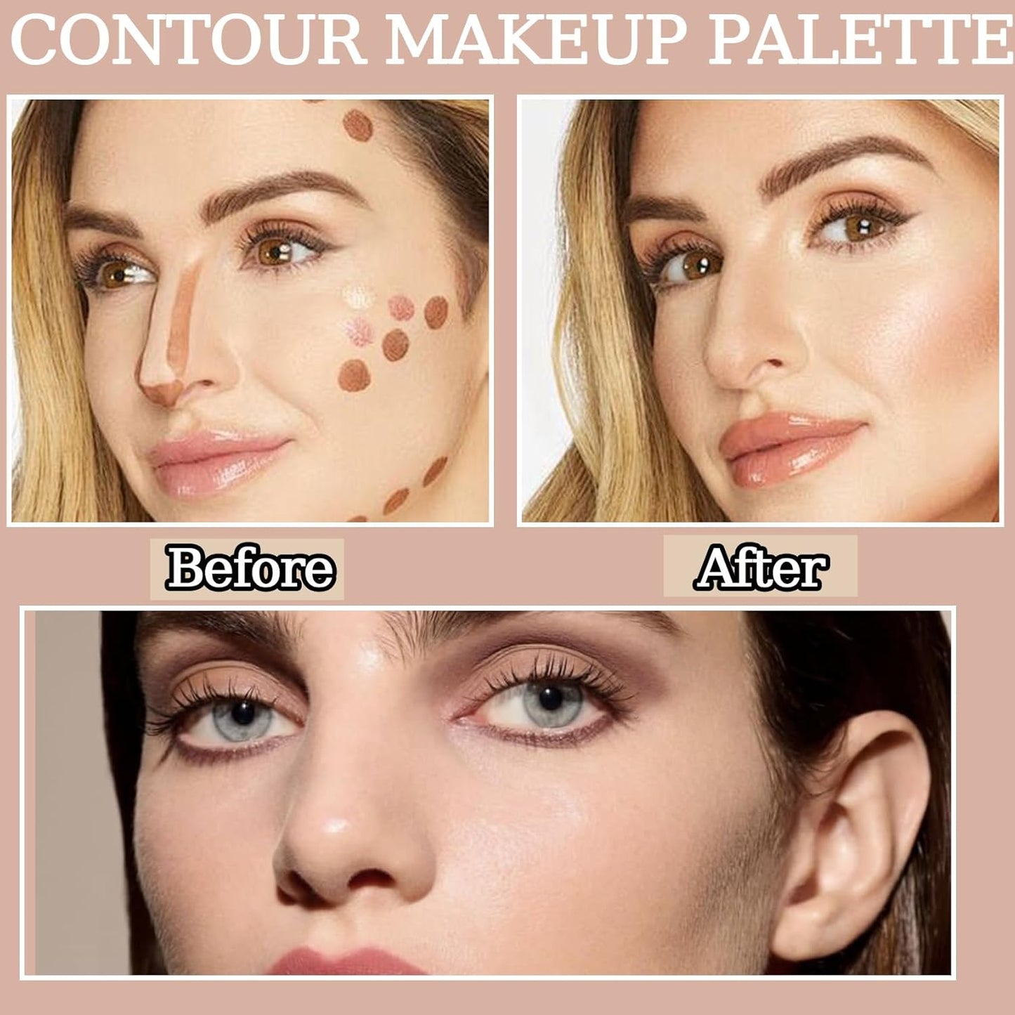 10 Colors Correcting Concealer Palette,Colors Corrector Palette,Moisturizing Full Coverage Liquid Foundation Cream Contour Makeup Palette with Brush