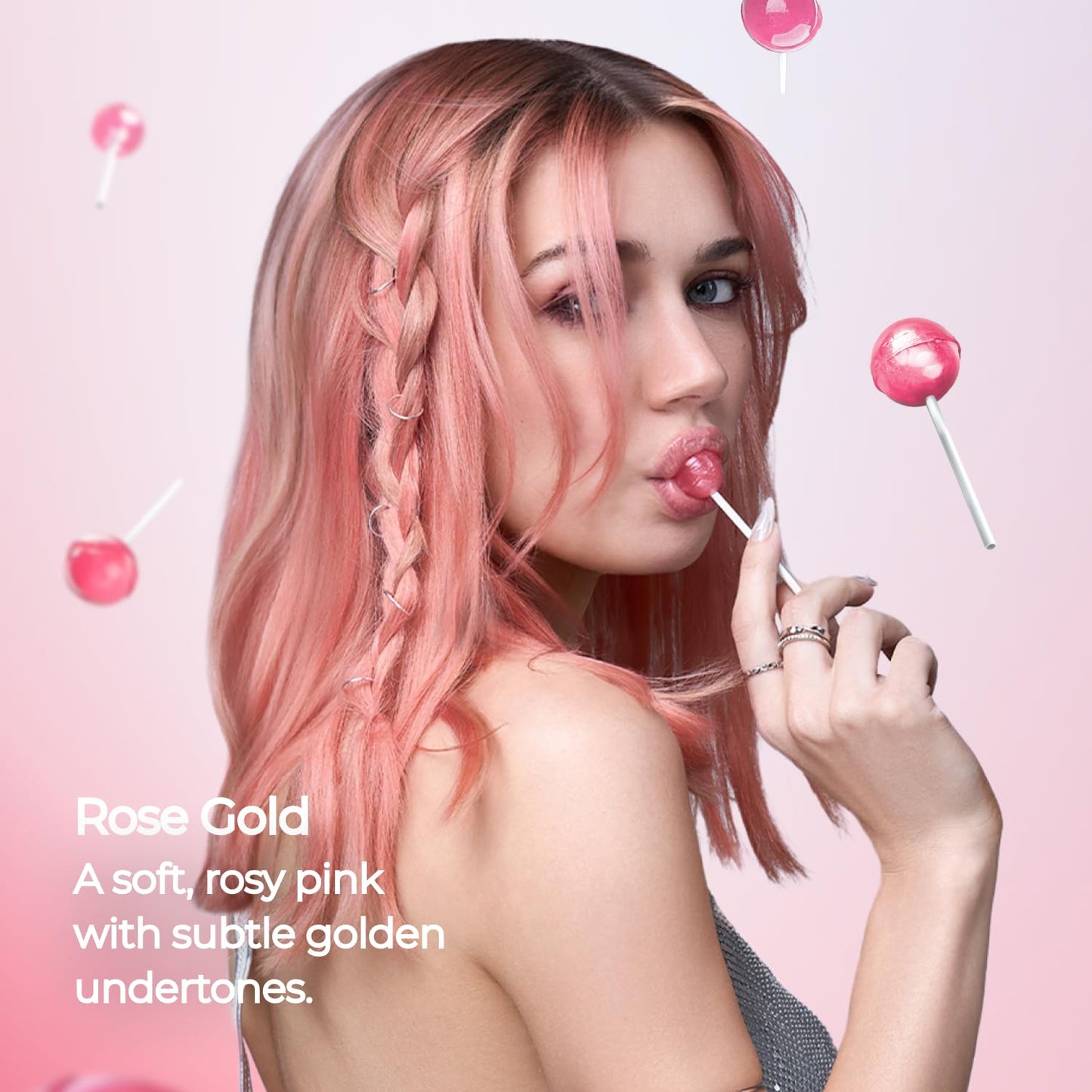 XMONDO Hair 5-Minute Top Coat – Rose Gold Color-Depositing Conditioner with Bond Booster, Hyaluronic Acid & Plant Protein, Pastel Hair Color, 6 fl oz