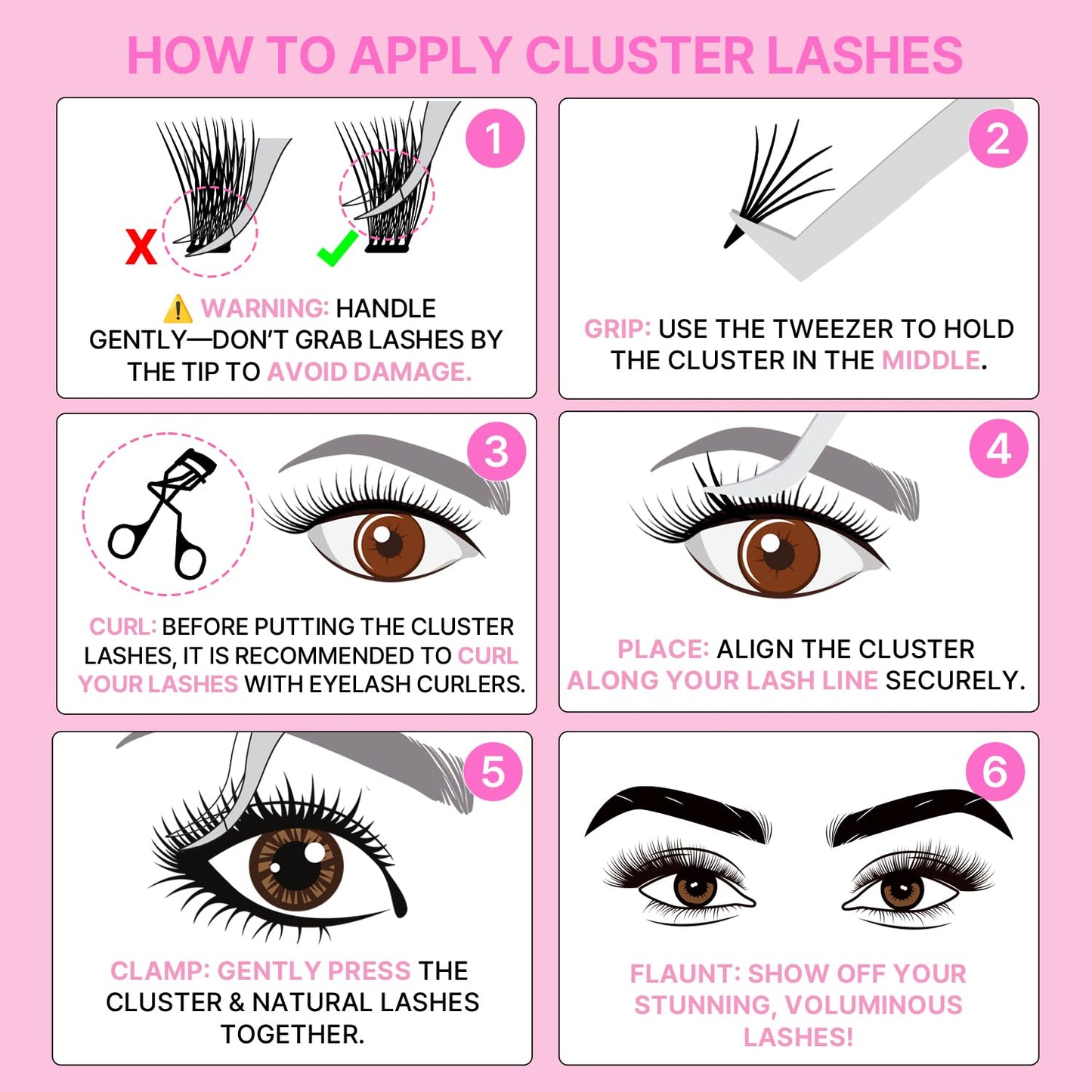 Korean Self Adhesive Lash Clusters Under No Glue Press On Pre Bond Lash Clusters Fluffy Self Adhesive False Eyelashes No Glue Needed Reusable Wispy Eyelash Extensions