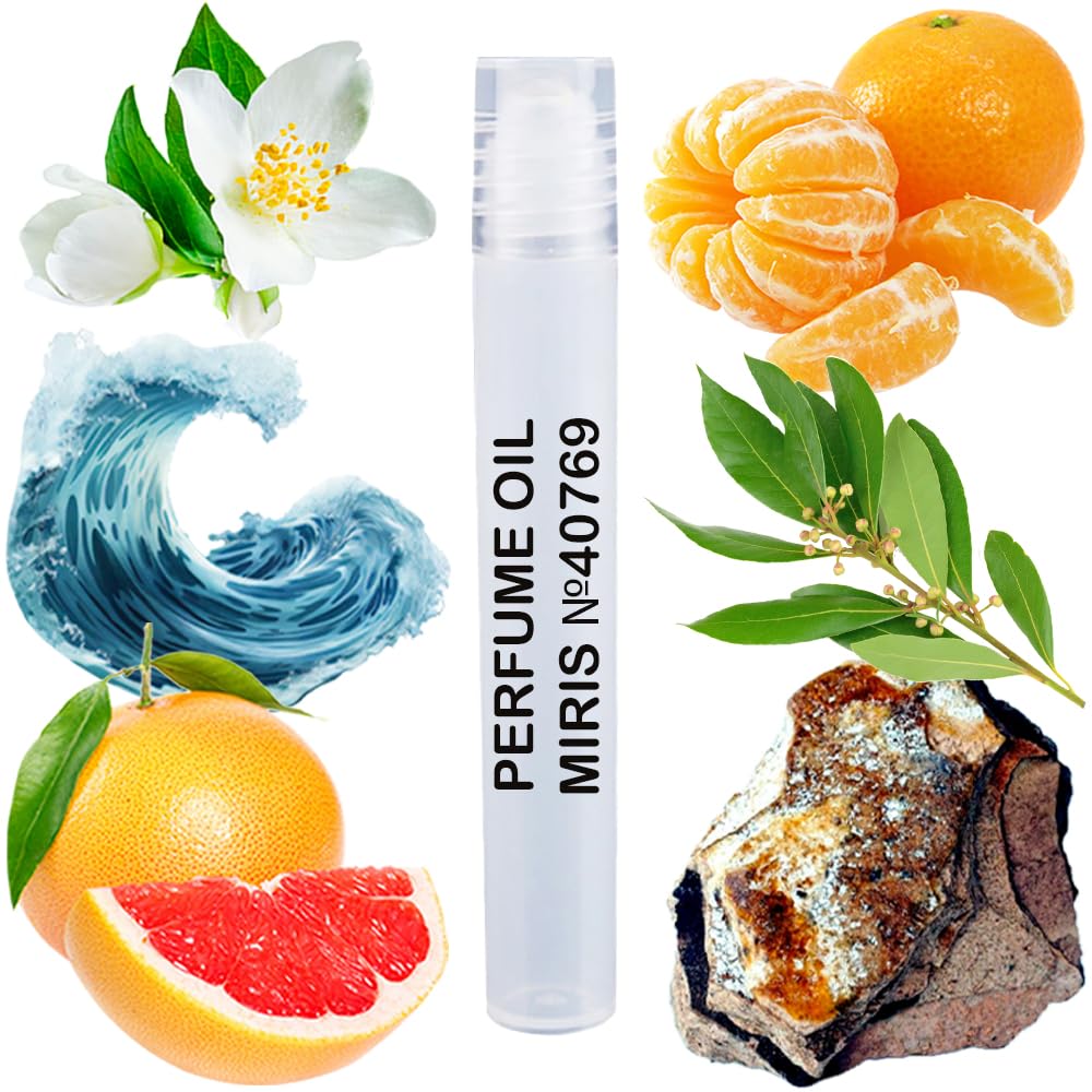 MIRIS Perfume Oil No. 40769, Inspired by Invitus, Long-Lasting Men Roll-On, Rollerball 0.34 Fl Oz / 10 ml