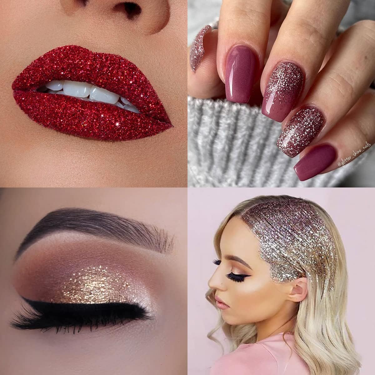 100g/3.5oz Pack Iridescent Rainbow Fine Glitter for DIY Craft, Extra Fine Glitter for Epoxy Resin, Glitter for Tumblers Making, Festival Decoration Makeup Body Eye Nail Art (Iridescent Love Pink)