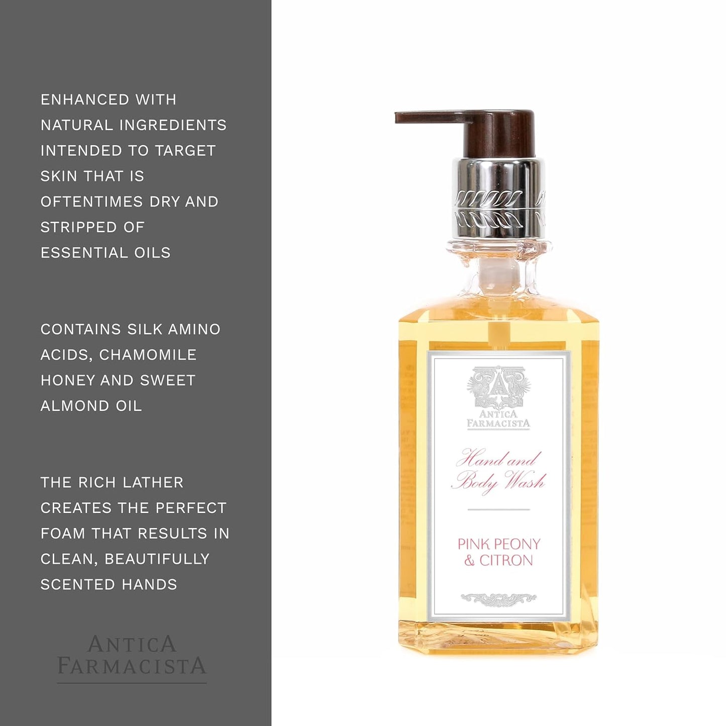 Antica Farmacista Hand Wash -Peonia, Gardenia & Rosa, 10 Fl Oz (Pack of 1)