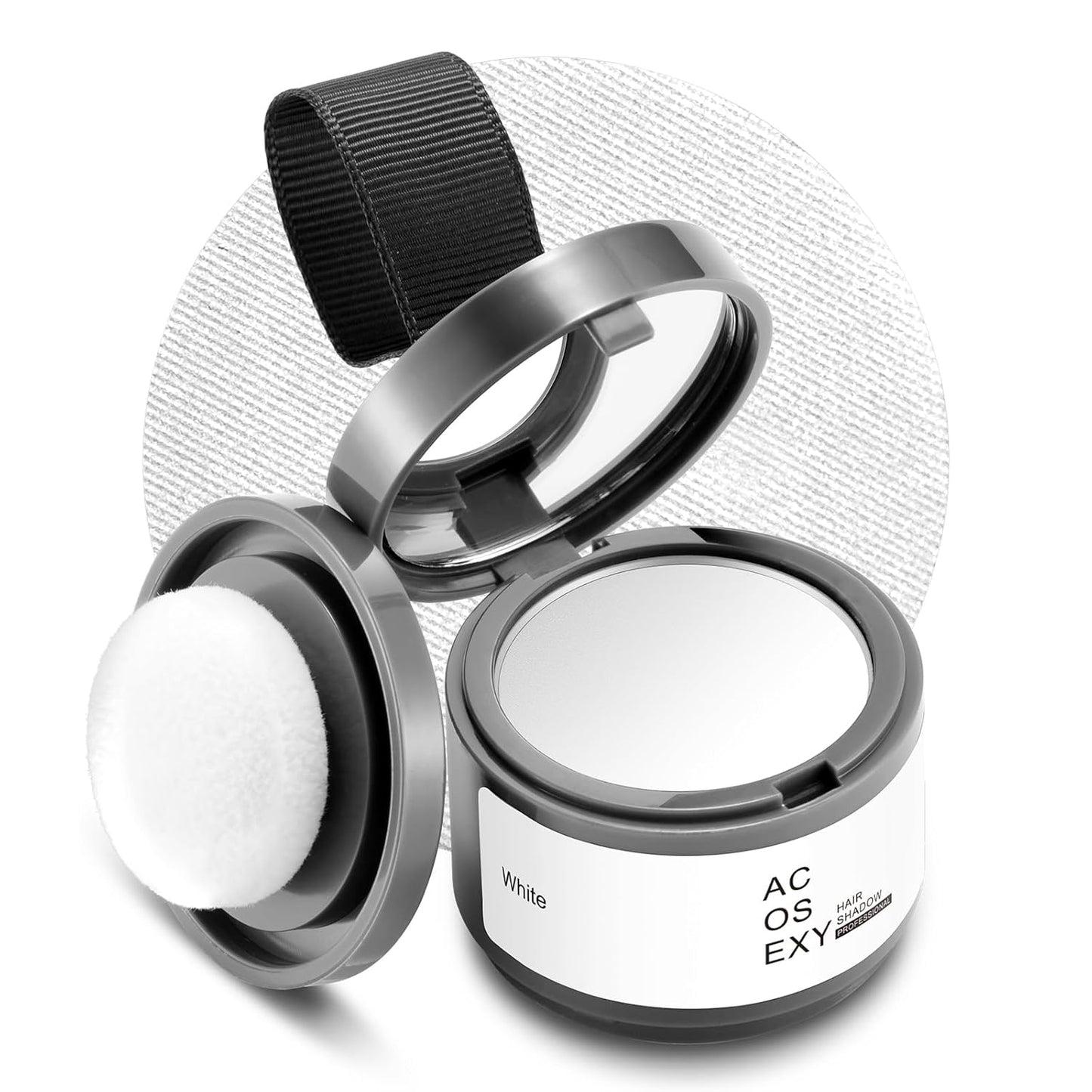 Root Touch Up Hair Color,Instantly Root Cover Up Hairline Shadow Powder,Thinning Hair for Women Eyebrows, Gray Hair Coverage Touch Up Hair Powder For Men Beard Line,Bald Spots (White)