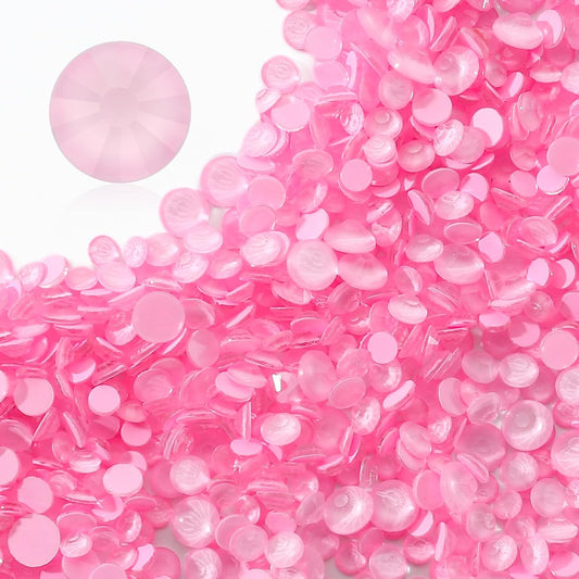 Mocha Rose Flatback Rhinestones, Glass Rhinestones for Nail Art and Craft, Glue Fix, Loose Crystal Gemstones(Mocha Rose, SS20, 1440pcs, 4.6-4.8mm)