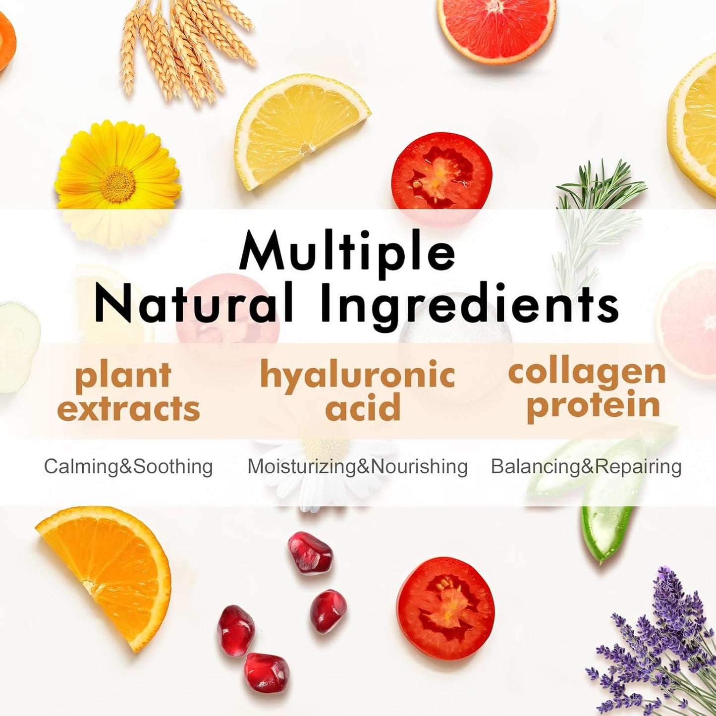 60 Pack Collagen Essence Face Masks Skincare for Women, Hydrating Sheet Face Masks Suitable for Dry and Sensitive Skin, Bulk Facial Masks for Women Skin Care, Face Mask Gifts Set for Spa Party