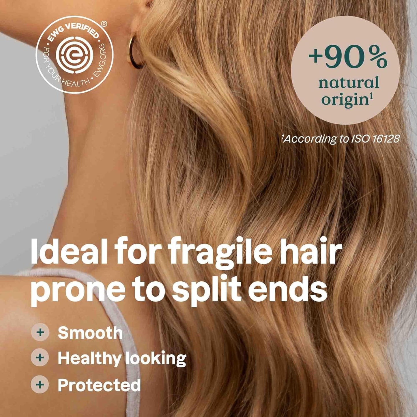 ATTITUDE Strengthening Shampoo Bar, Natural Origin, for Hair Repair & Breakage, Blue Clay & Caffeine, EWG Verified & Clean Ingredients, Vegan, Sandalwood & Cedar Scent, 4 Oz