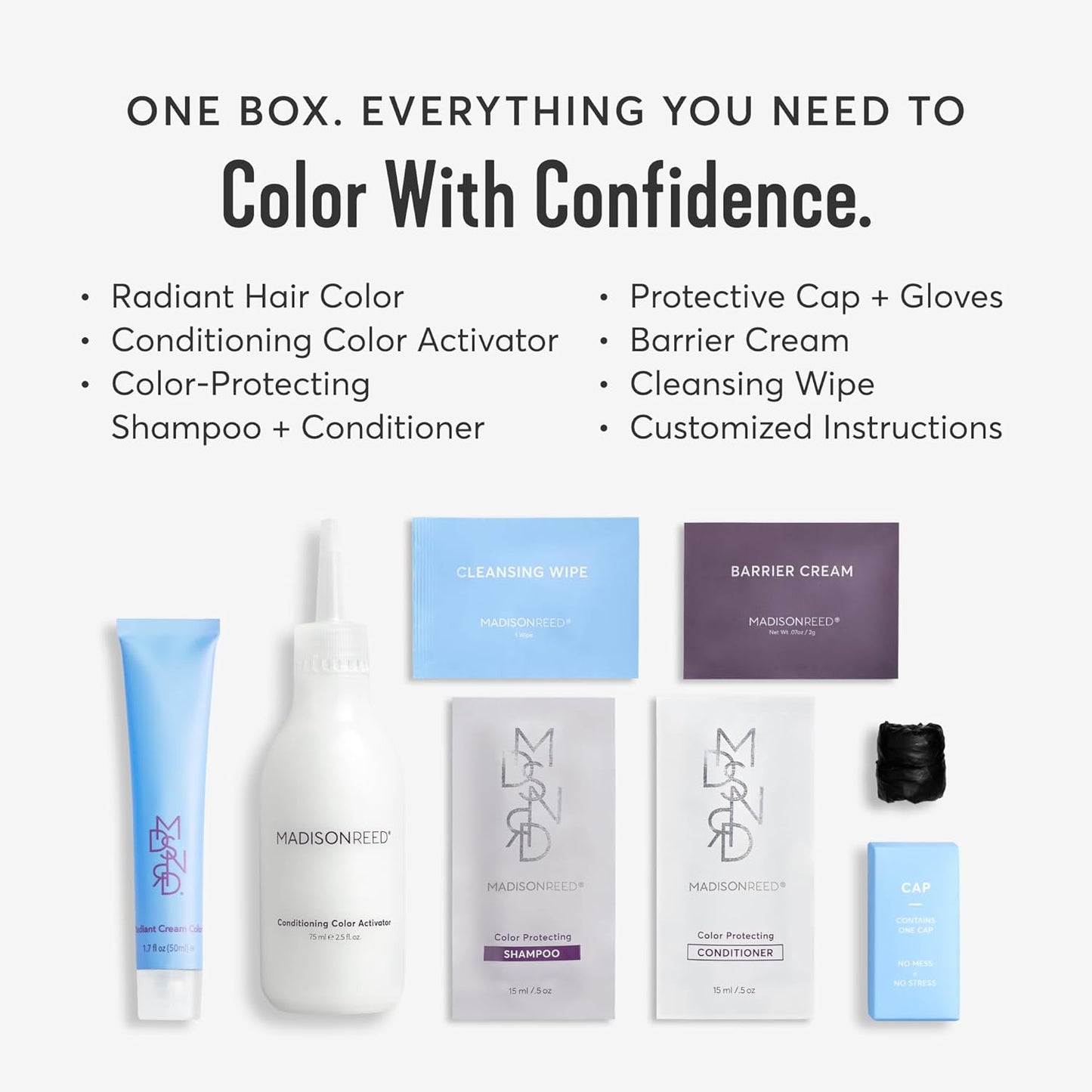 Madison Reed Radiant Hair Color Kit | 8CC Dark Vivid Copper Blonde (Matera Marigold) Vivid Color-Enhancing Formula | Salon-Quality Permanent Hair Dye | PPD-Free & Ammonia-Free | 1 Pack