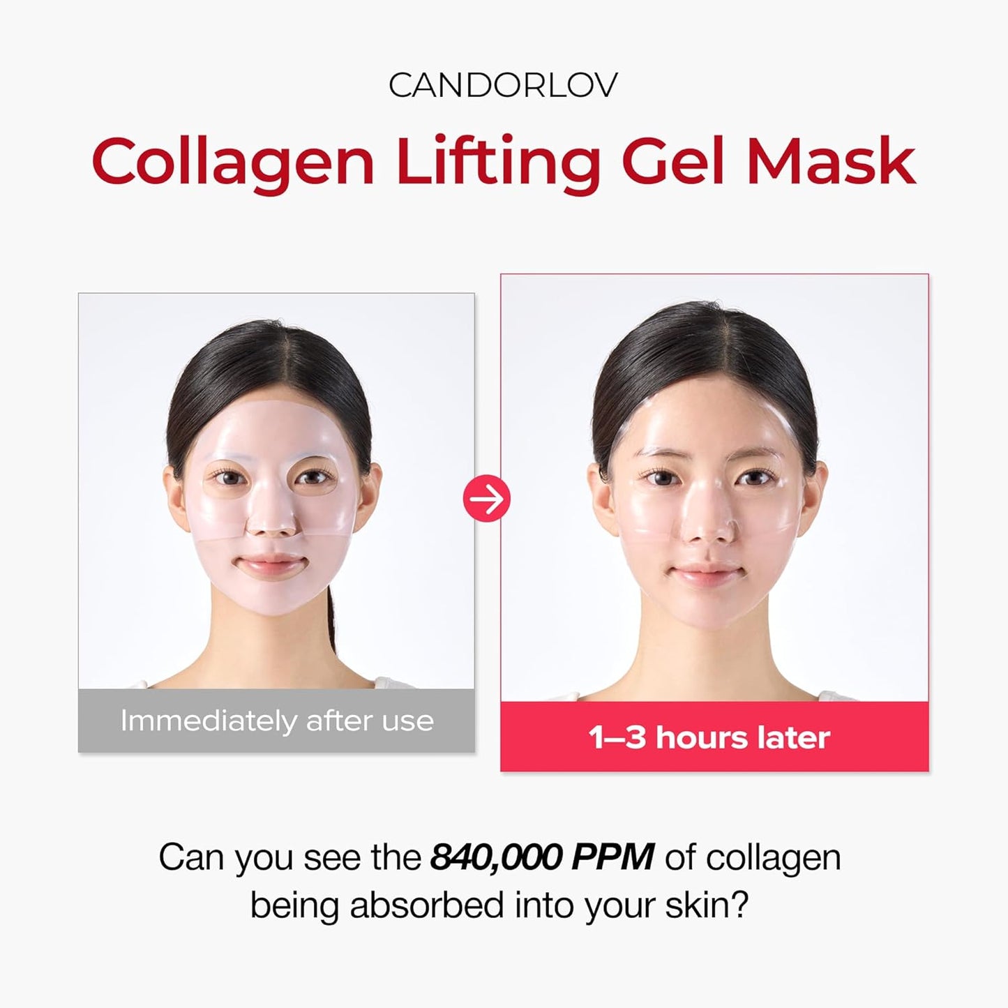 Korean Collagen Duo: Overnight Collagen Lifting Hydrogel Mask (5pcs) + 72HR Hydrating Glass Glow Cream with PDRN, Hyaluronic Acid & Low Molecular Collagen for Firm, Elastic, Radiant Skin