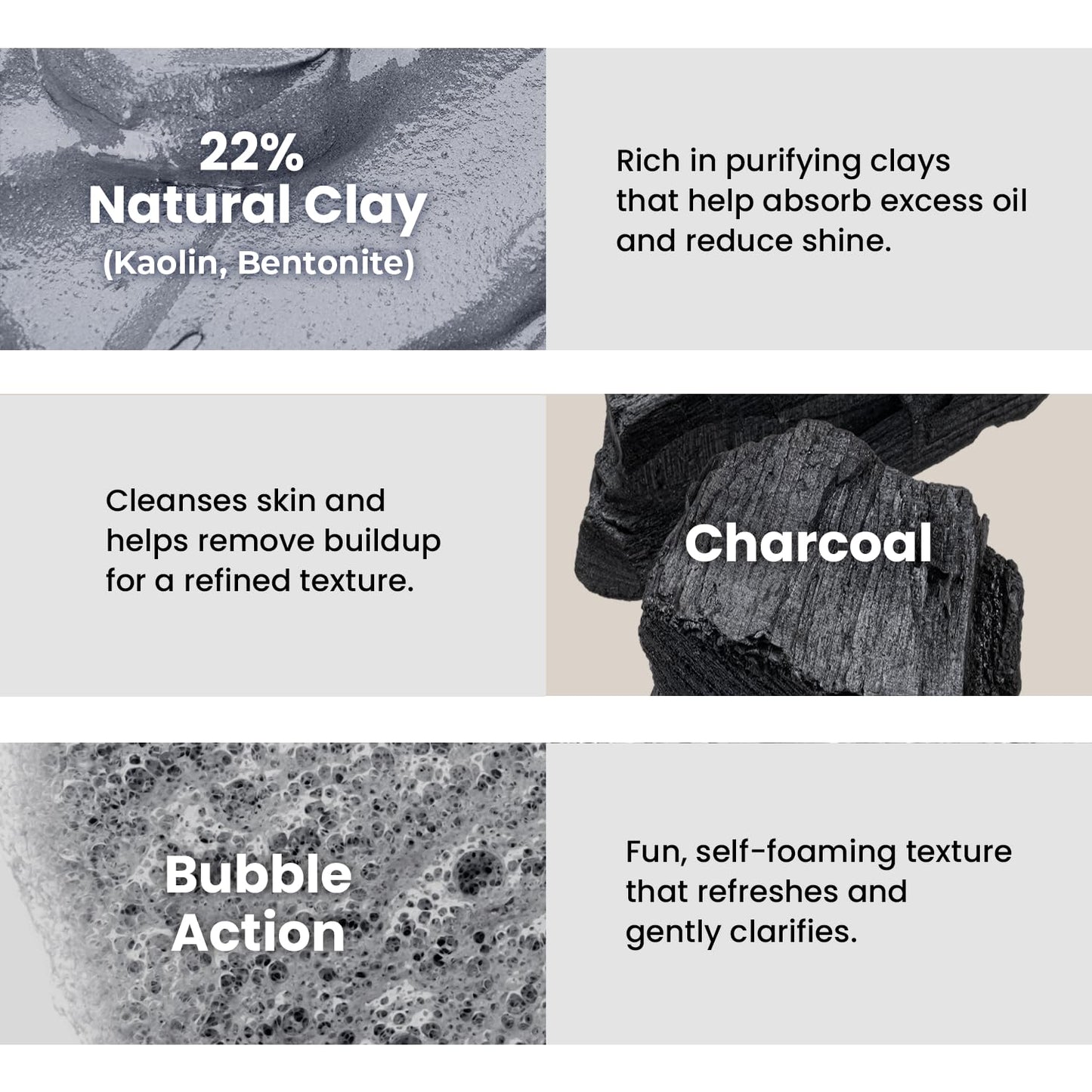 GLAM UP Clean Bubbling Carbonated Clay Mask for Face Purifying- Blackhead Remover, Peel Off, Pore Clearing, Deep Cleansing, Detoxing Bubble Clay Mask, Vegan 135ml (4.56 Fl Oz)