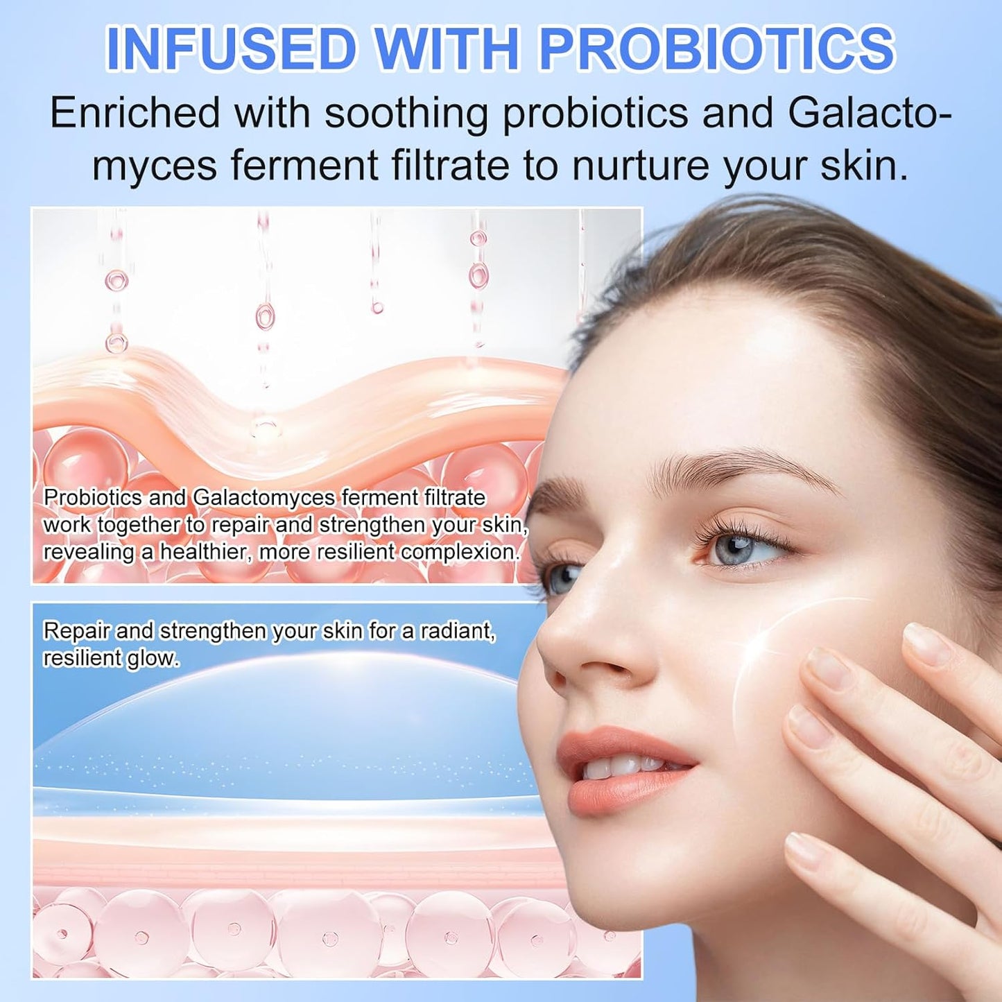 Collagen Face Mask - Overnight Hydrating Sheet Mask, Hydrogel Deep Wrapping Mask, Night Lifting Facial Masks for Women Skin Care, Restores Elasticity, Moisturizing & Firmness for All Skin Types (Skin)