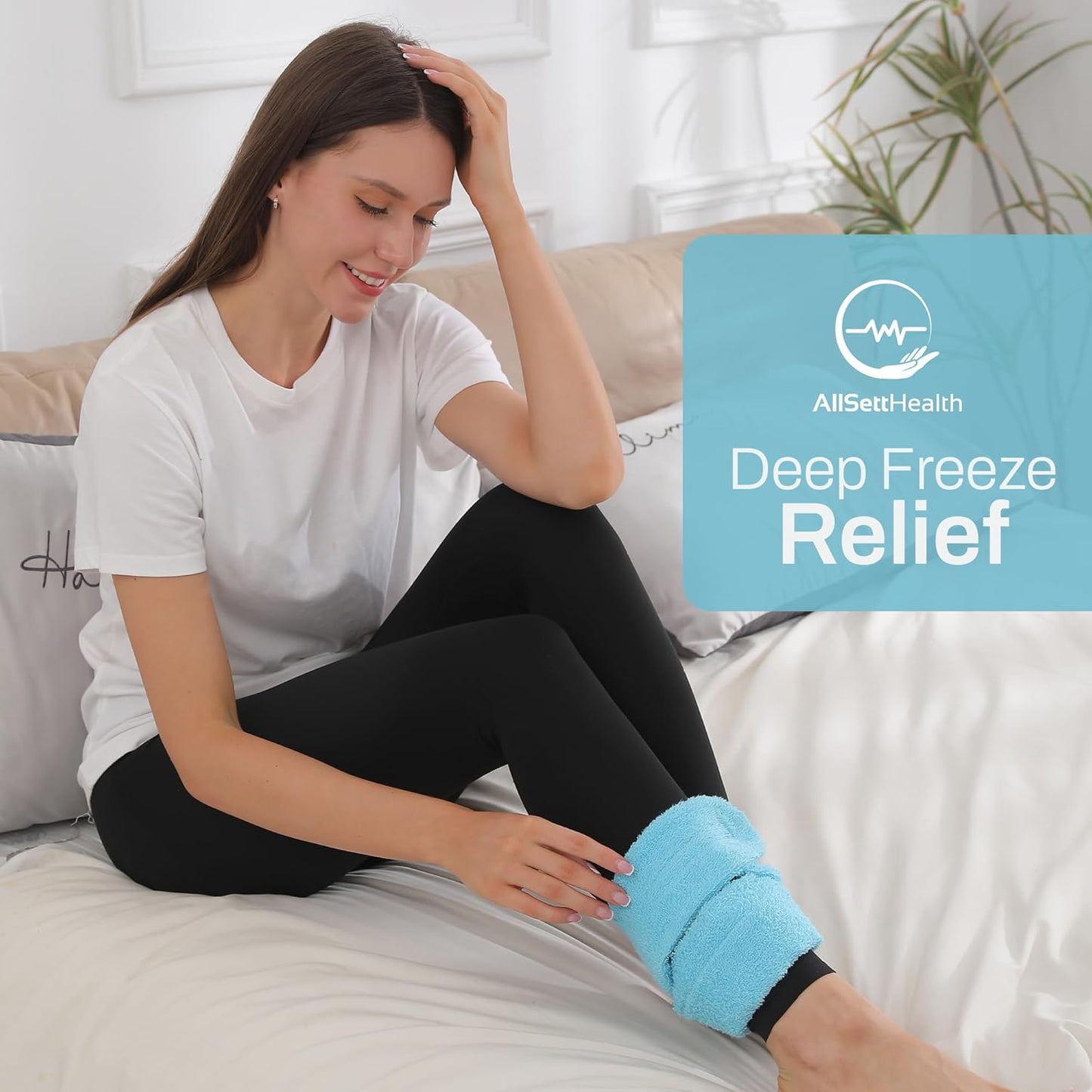 Cooling Towel with Soft Gel Ice Pack Inserts | Included 2 Gel Ice Packs Reusable - Multi Purpose Compression Wrap - Neck, Legs, Arms, Shoulders - Ideal for Post Surgery, Migraines, Hiking and Injuries