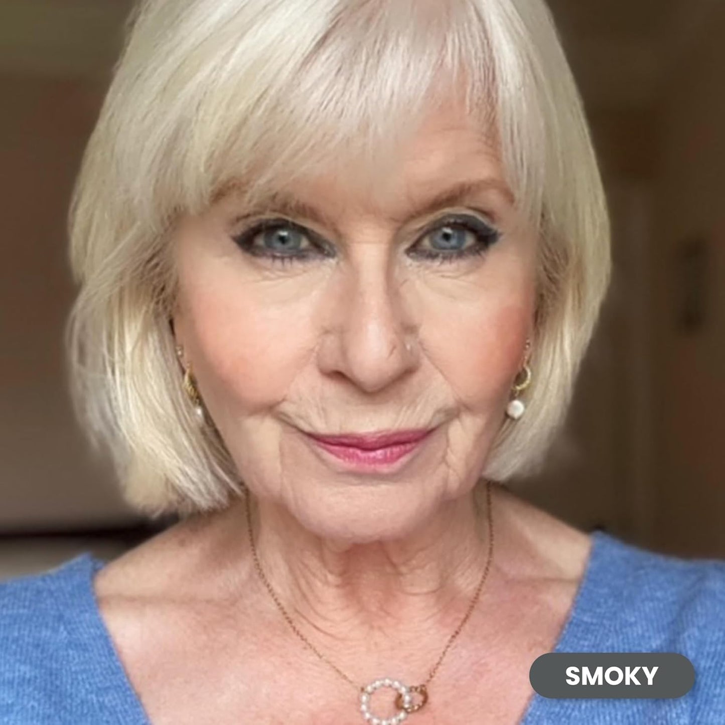 PrimeEyes Glide Eyeliner for Mature Women – Waterproof, Long-Stay and Mess-Proof – Gel Creme Texture, Discreet Sharpener and Effective Smudger (Smoky)