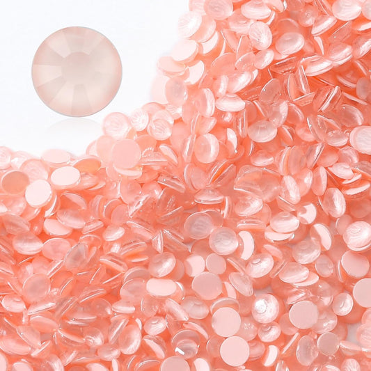 Mocha Lt.red Flatback Rhinestones, Glass Rhinestones for Nail Art and Craft, Glue Fix, Loose Crystal Gemstones(Mocha Lt.red, SS10, 1440pcs, 2.7-2.8mm)