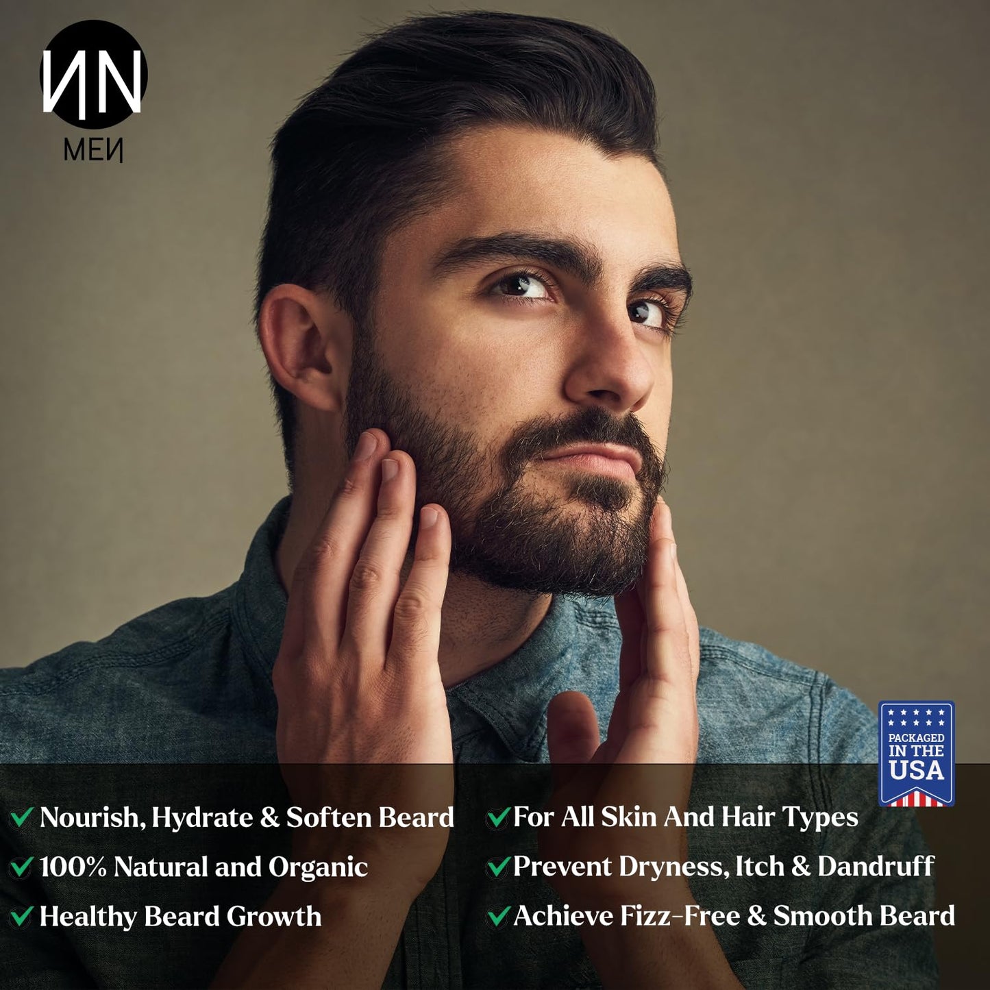 Jojoba Beard Oil Serum 1oz – Organic Beard Conditioner with Vitamin E, Sunflower Seed & Tea Tree Oils – Softens, Moisturizes, and Helps with Beard Itch & Dryness