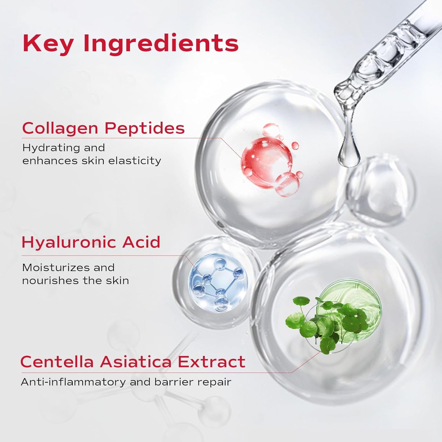 Collagen Face Mask - Hydrating & Moisturizing Sheet Mask with Natural Centella Asiatica for Soothing Skincare, Deeply Nourishing Dry Skin 1-Count