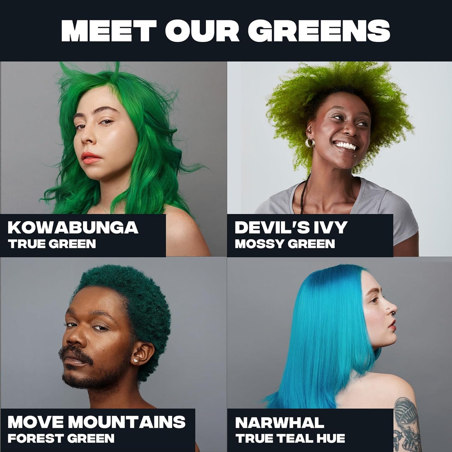 Good Dye Young Semi-Permanent Hair Color, Vegan and Cruelty-Free Purple Hair Dye, Last up to 24 Washes, Non-Damaging Conditioning Hair Color (5FL OZ, Wondermint)