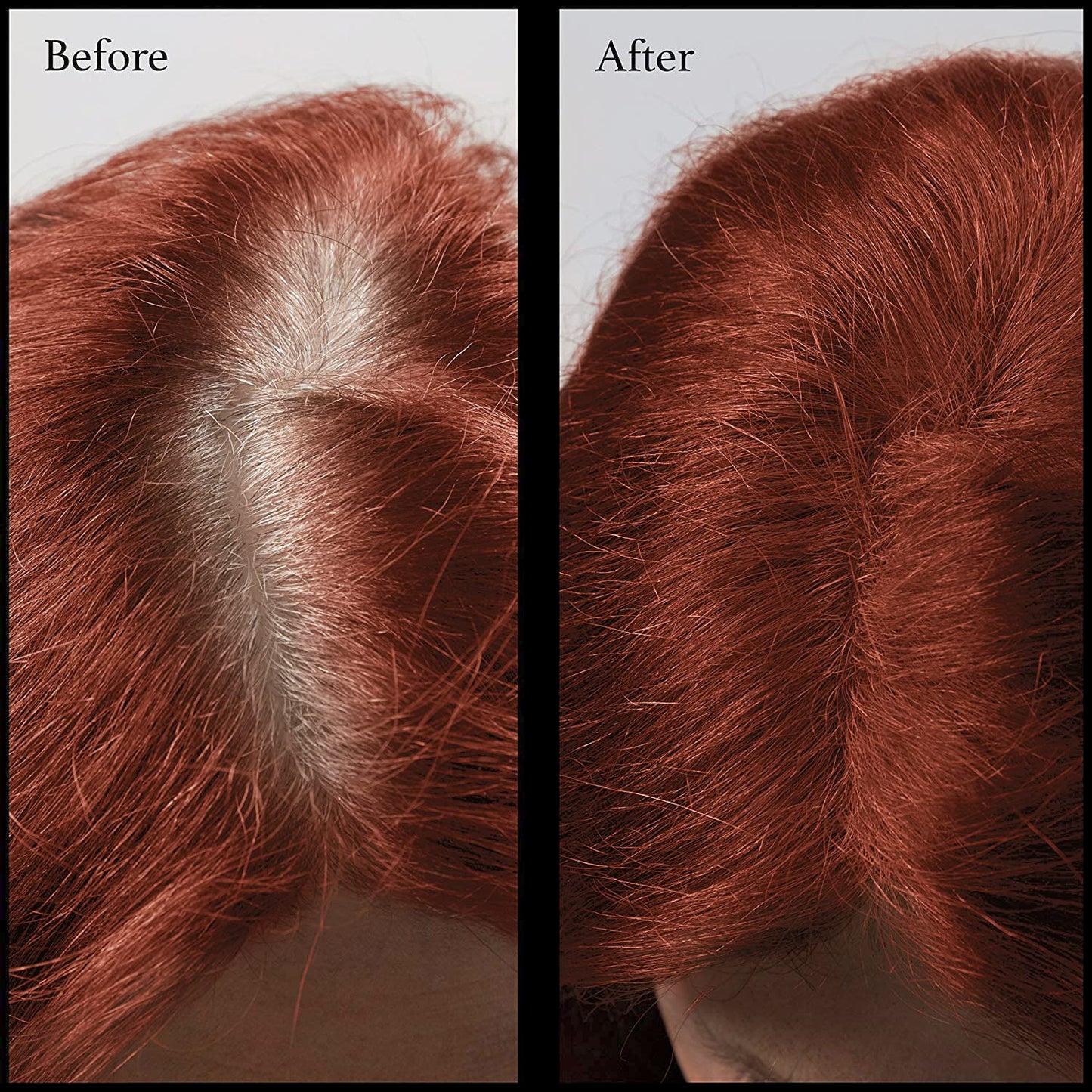 Root Touch Up Powder - 11 True-to-Nature Shades - Zero Fragrance, Talc or Parabens - Hairline Concealer by NuBeauti (Without Brush, Brick Red)