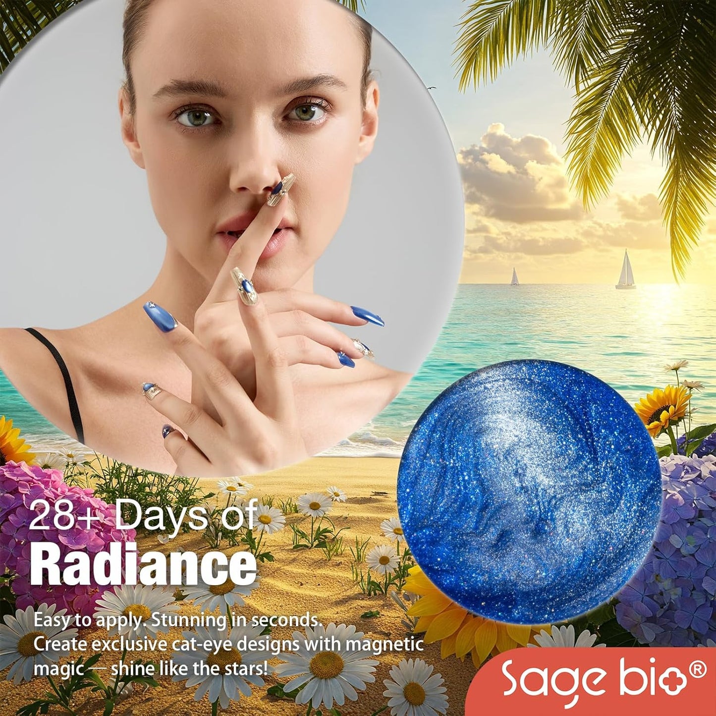 Cat Eye Gel Nail Polish, 15ml Magnetic Gel, High-Gloss Finish, Long-Lasting, DIY Manicure Kit with Magnet Stick, Stunning 3D Magnetic Effect, 05