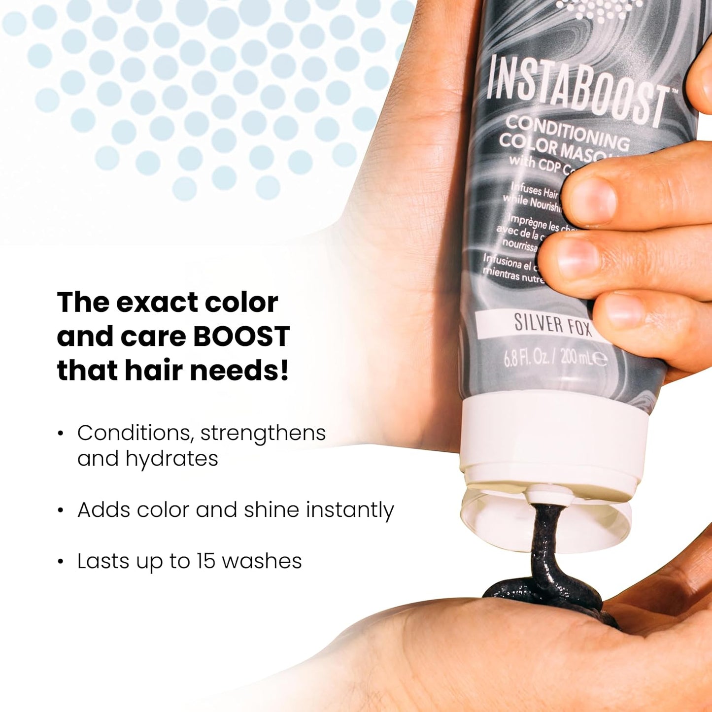 ALOXXI InstaBoost Conditioning Color Mask in Purple Reign, Deposits Purple Color and Deeply Conditions Hair, 6.8 Fl Oz