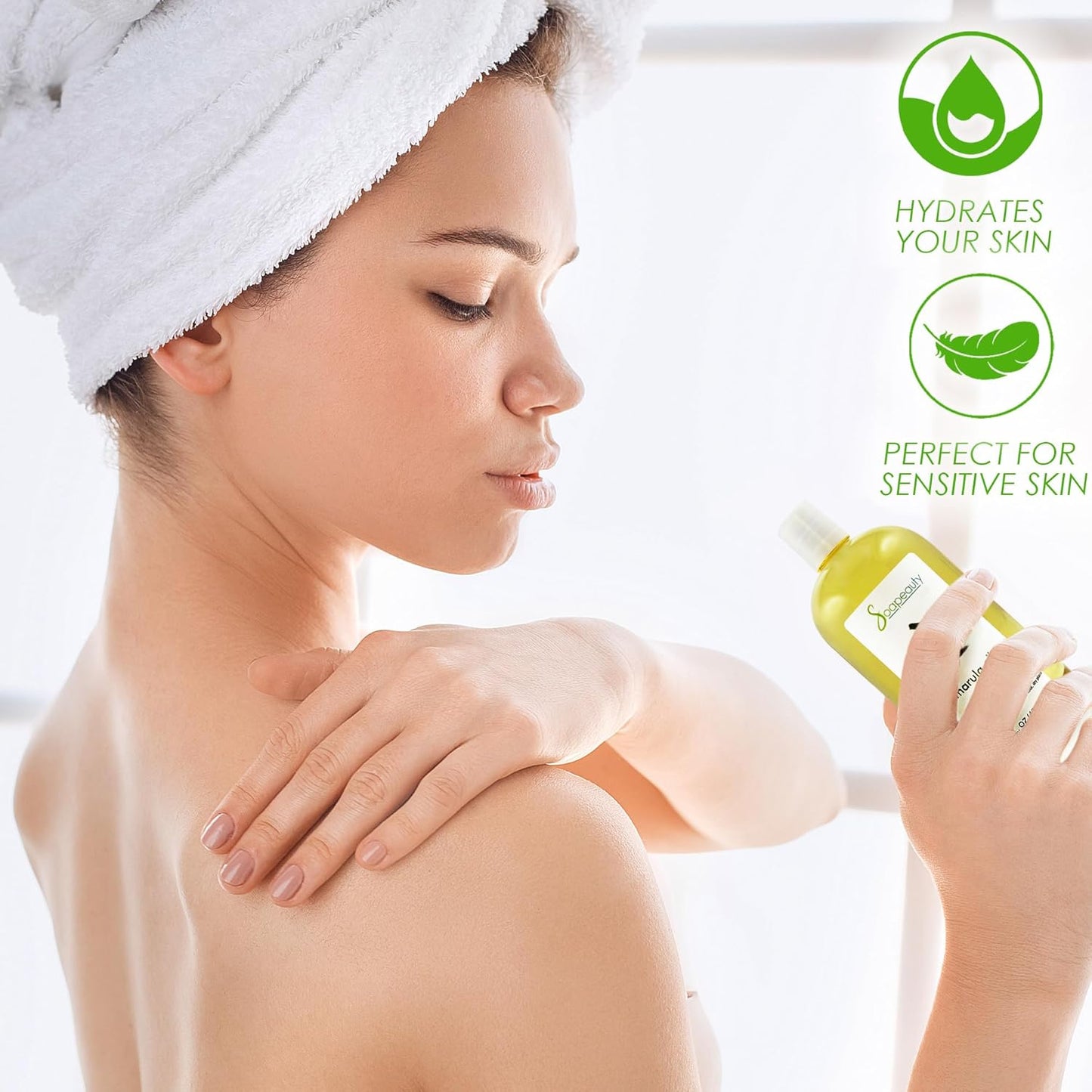 MARULA Oil Cold Pressed Unrefined | 100% Natural Available in Bulk | Carrier for Essential Oils, Face, Skin, Hair Moisturizer, Soap Making | Sizes 2OZ to 7 LBS | (32 OZ)