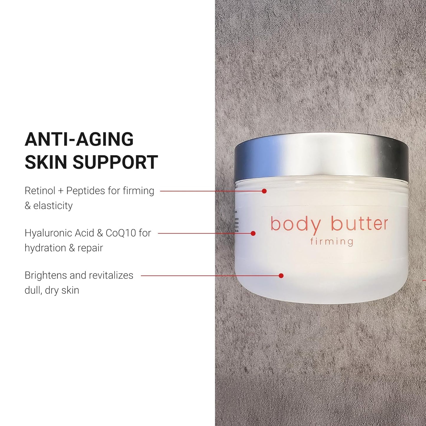 LifeCell Firming Body Butter – Anti-Cellulite Cream with Caffeine, Ginseng & Argan Oil – Ultra-Hydrating Anti-Aging Moisturizer for Legs, Thighs, Hips & Arms – Skin Tightening Lotion for Women